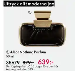 Oriflame All or Nothing Parfum erbjuda