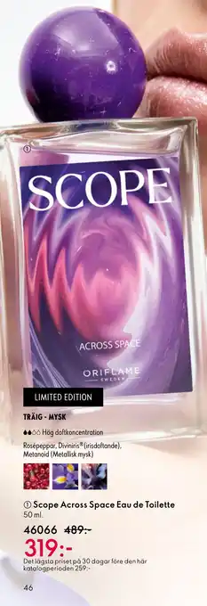 Oriflame Scope Across Space Eau de Toilette erbjuda