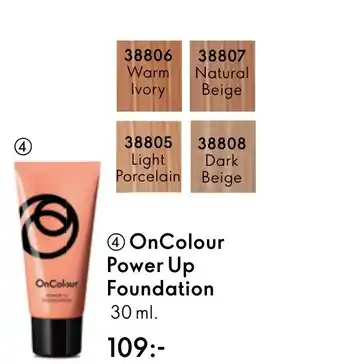 Oriflame OnColour Power Up Foundation erbjuda