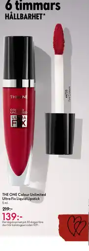 Oriflame THE ONE Colour Unlimited Ultra Fix Liquid Lipstick erbjuda