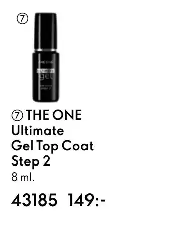 Oriflame ⑦THE ONE Ultimate Gel Top Coat Step 2 erbjuda