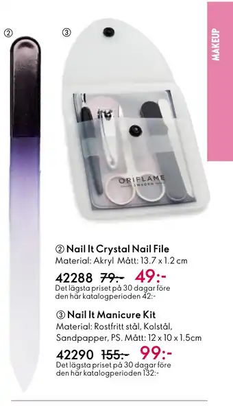 Oriflame 2 Nail It Crystal Nail File erbjuda