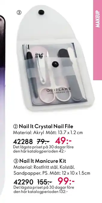 Oriflame 3 Nail It Manicure Kit Material erbjuda