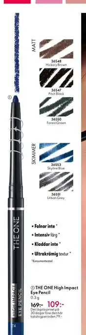 Oriflame THE ONE High Impact Eye Pencil erbjuda