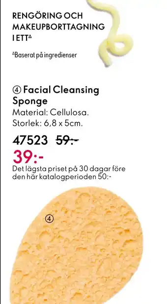 Oriflame 4 Facial Cleansing Sponge erbjuda