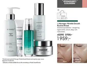 Oriflame Novage+ Wrinkle Smooth Routine Mixed erbjuda