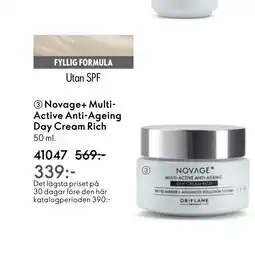 Oriflame Novage+ Multi- Active Anti-Ageing Day Cream Rich erbjuda