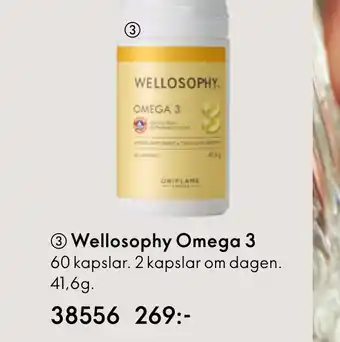 Oriflame ③Wellosophy Omega 3 60 kapslar. erbjuda