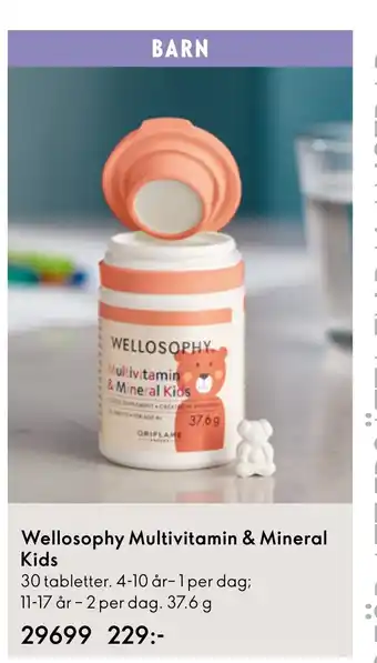 Oriflame Wellosophy Multivitamin & Mineral Kids erbjuda