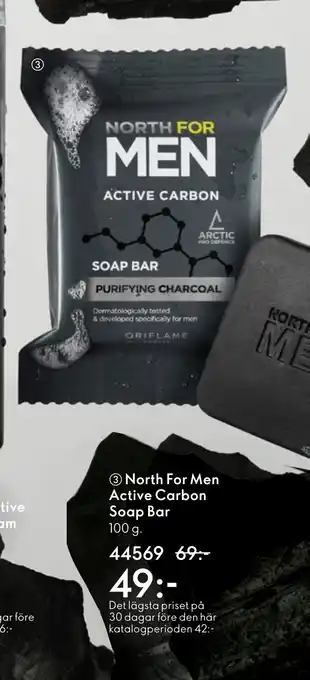 Oriflame 3 North For Men Active Carbon Soap Bar erbjuda