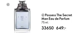 Oriflame 4 Possess The Secret Man Eau de Parfum erbjuda