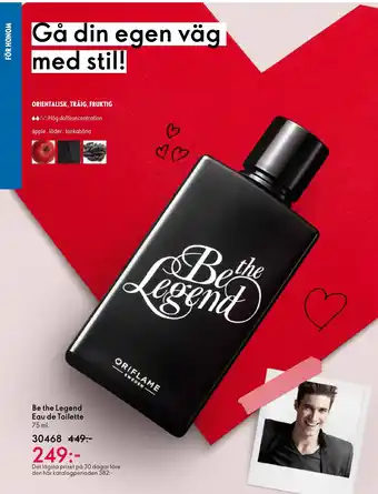 Oriflame Be the Legend Eau de Toilette erbjuda