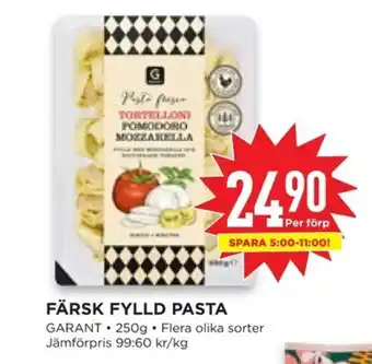 Willys GARANT Färsk fylld pasta erbjuda