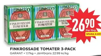 Willys GARANT Finkrossade tomater 3-pack erbjuda