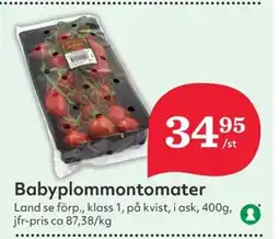 Hemköp Babyplommontomater erbjuda