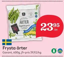 Hemköp GARANT Frysta ärter erbjuda