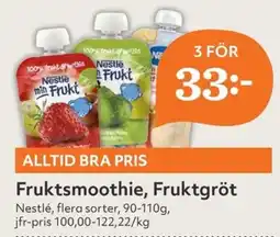 Hemköp Nestlé Fruktsmoothie, Fruktgröt erbjuda