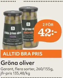 Hemköp GARANT Gröna oliver erbjuda