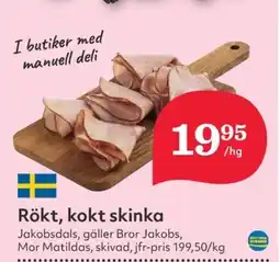 Hemköp Rökt, kokt skinka erbjuda