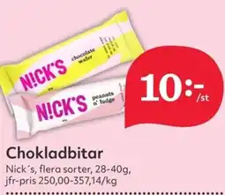 Hemköp NICK'S Chokladbitar erbjuda