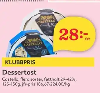 Hemköp CASTELLO Dessertost erbjuda