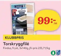 Hemköp FINDUS Torskryggfilé erbjuda