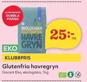 Hemköp GARANT Glutenfria havregryn erbjuda