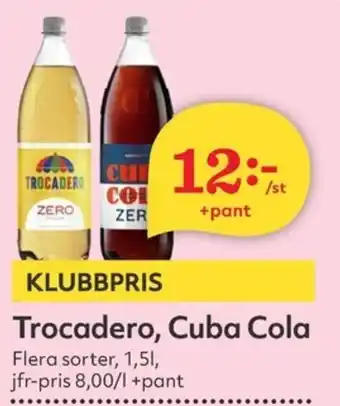 Hemköp Trocadero, Cuba Cola erbjuda