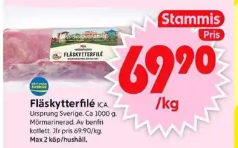 ICA Supermarket Fläskytterfilé ICA erbjuda