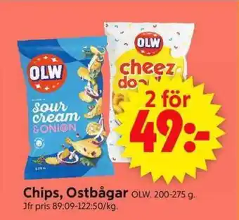 ICA Supermarket Chips, Ostbågar OLW erbjuda