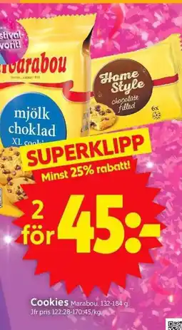 ICA Supermarket Cookies Marabou erbjuda