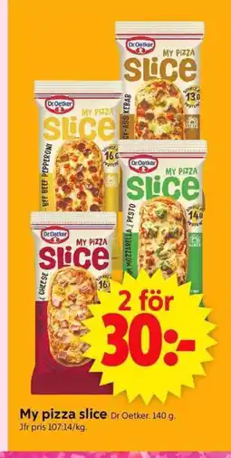 ICA Supermarket My pizza slice Dr Oetker erbjuda