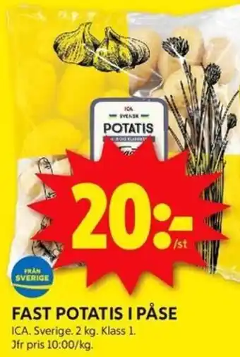 ICA Kvantum ICA Fast potatis i påse erbjuda