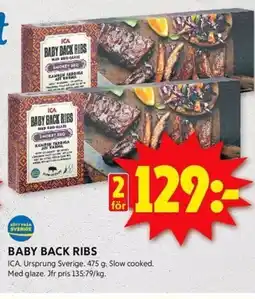 ICA Kvantum ICA Baby back ribs erbjuda