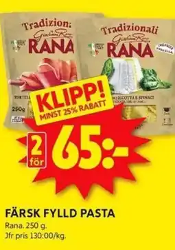 ICA Kvantum RANA Färsk fylld pasta erbjuda