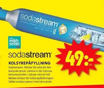 ICA Kvantum SODASTREAM Kolsyrepåfyllning erbjuda