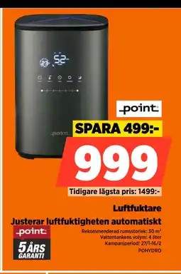 Power Luftfuktare erbjuda