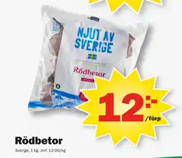 Pekås Rödbetor erbjuda