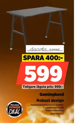 Power Gamingbord erbjuda