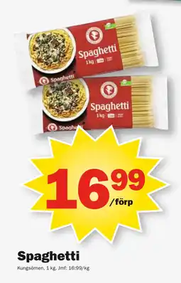 Pekås Spaghetti erbjuda