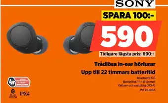 Power Trådlösa in-ear hörlurar erbjuda