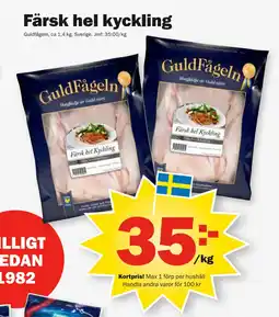 Pekås Färsk hel kyckling erbjuda