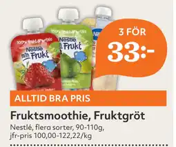 Hemköp Fruktsmoothie, Fruktgröt erbjuda