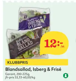 Hemköp Blandsallad, Isberg & Frisé erbjuda