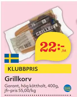 Hemköp Grillkorv erbjuda