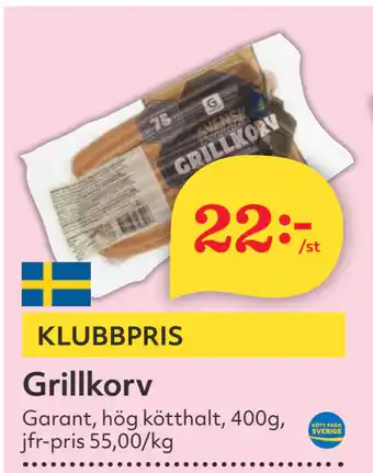 Hemköp Grillkorv erbjuda