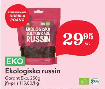 Hemköp Ekologiska russin erbjuda