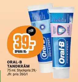 ÖoB ORAL-B TANDKRÄM erbjuda