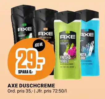 ÖoB AXE DUSCHCREME erbjuda