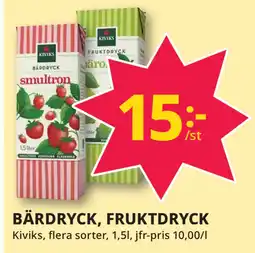 Tempo BÄRDRYCK, FRUKTDRYCK erbjuda